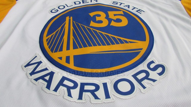 Camiseta Nino Golden State Warriors Kevin Durant #35 2017-18 Blanco